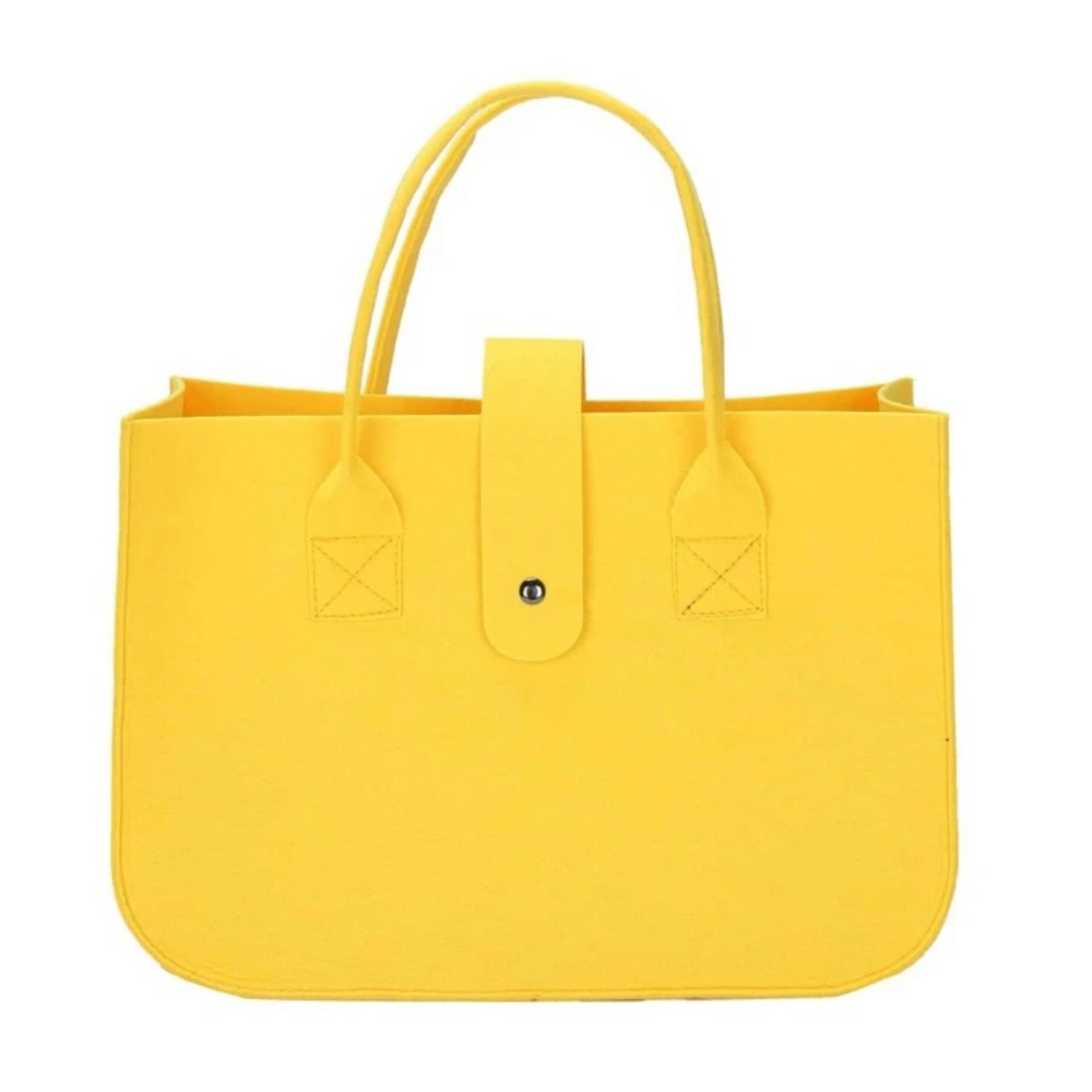 FREE WITH PURCHASE Yellow Felt tote bag